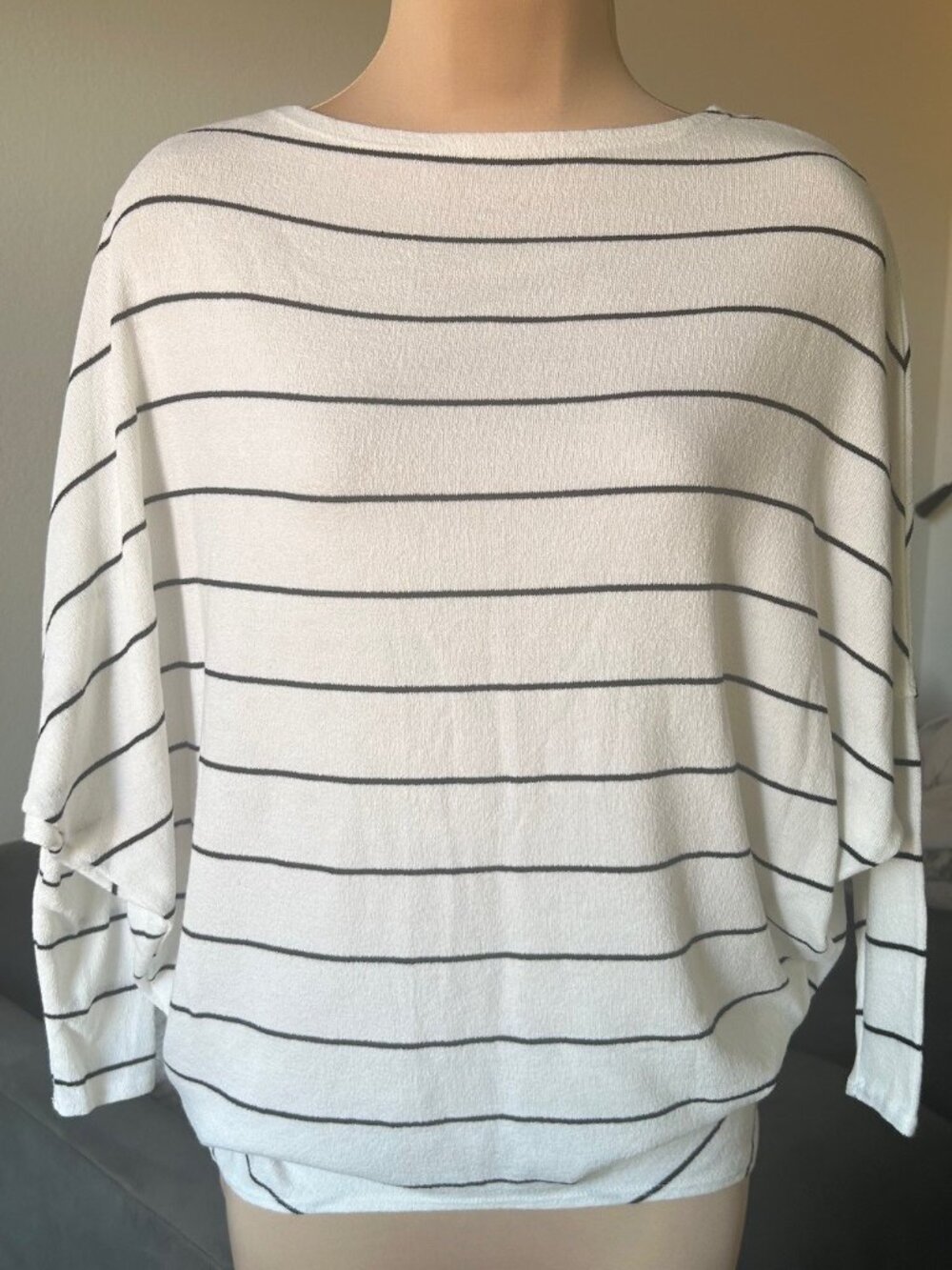 LULUS Dolman Sleeve Striped Relaxed Knit Top